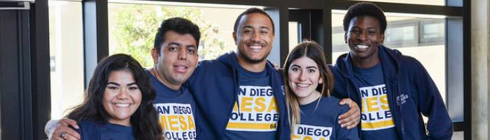 diverse mesa college students