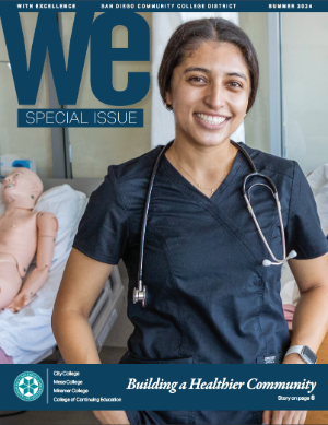 A thumbnail of the latest WE Magazine.