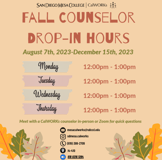 Drop In Hours 
