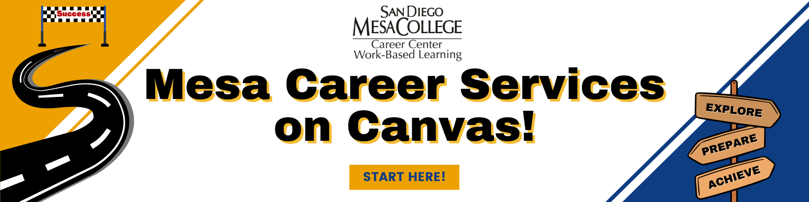 Mesa Career Serivces On Canvas 