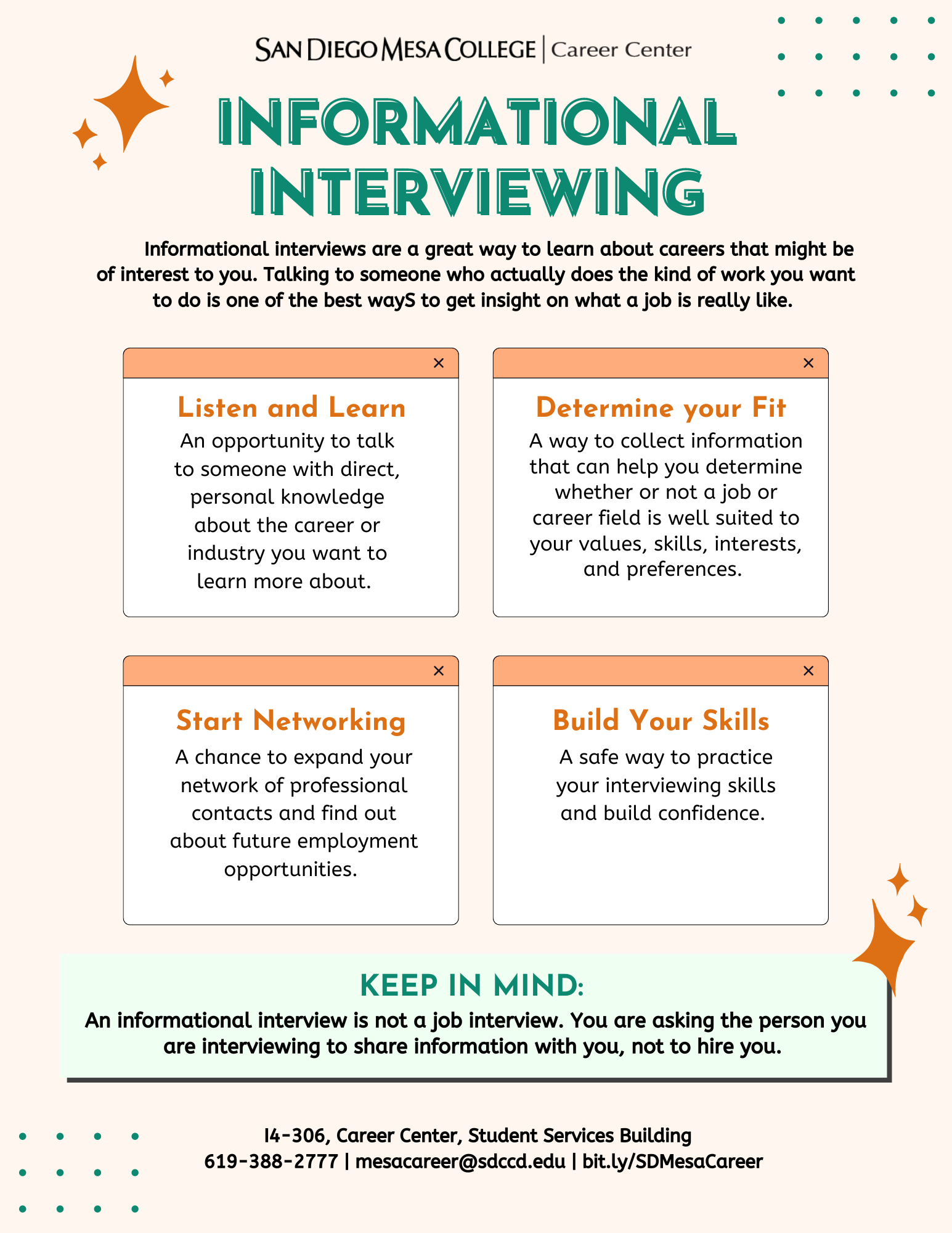Informational Interviewing Handout