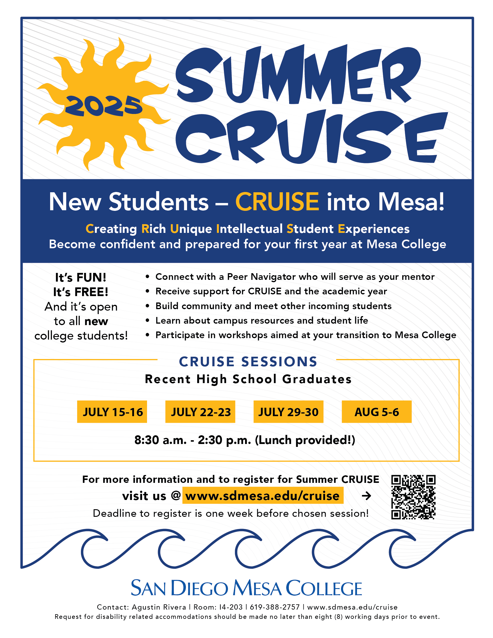 2025 Summer CRUISE Flyer